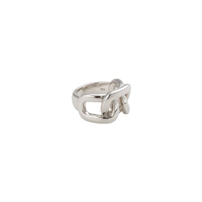 Bague Untied en argent rhodié