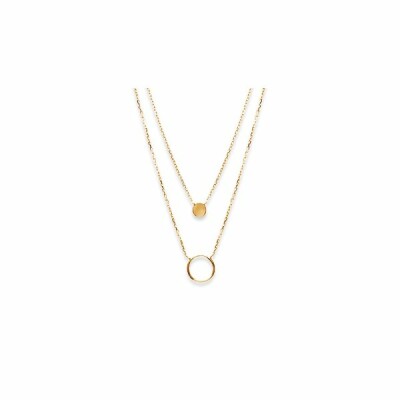 Collier en plaqué or, 40cm