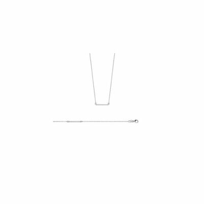 Bracelet en argent et oxydes de zirconium, longueur de 18cm