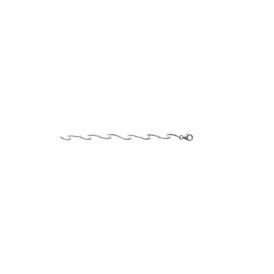 Bracelet en argent rhodié et oxydes de zirconium, 18cm