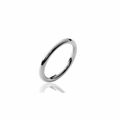 Bague en argent rhodié