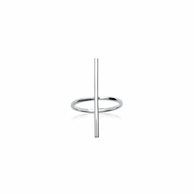Bague en argent rhodié