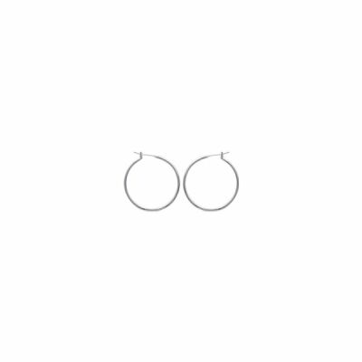Boucles d'oreilles créoles en argent
