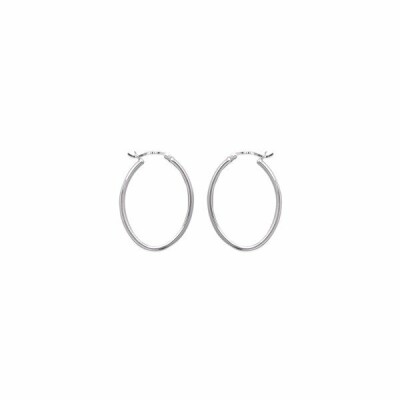 Boucles d'oreilles créoles en argent