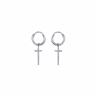 Boucles d'oreilles créoles en argent