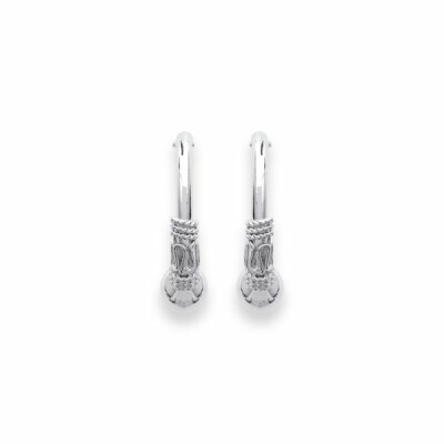 Boucles d'oreilles créoles en argent