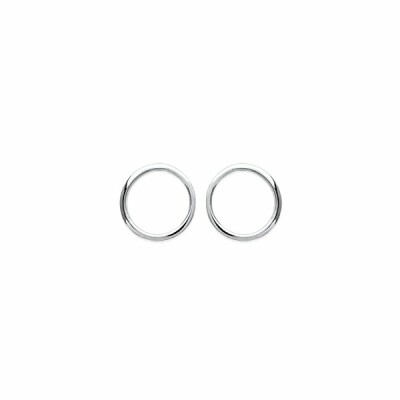 Boucles d'oreilles en argent rhodié