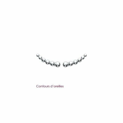 Boucles d'oreilles climber en argent rhodié