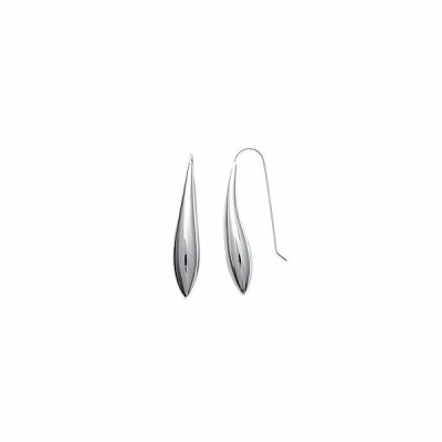 Boucles d'oreilles en argent rhodié