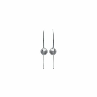 Boucles d'oreilles en argent rhodié