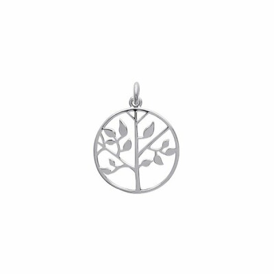 Pendentif en argent rhodié
