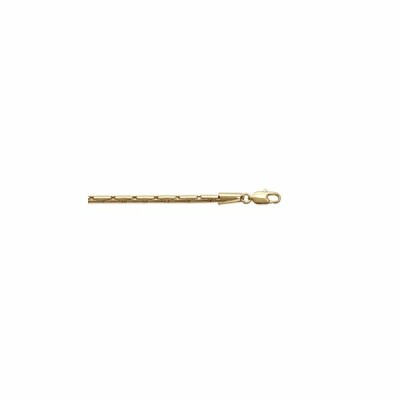 Bracelet en plaqué or, 18cm