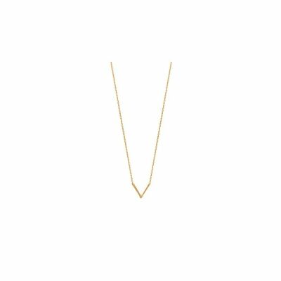 Collier en plaqué or, 45cm