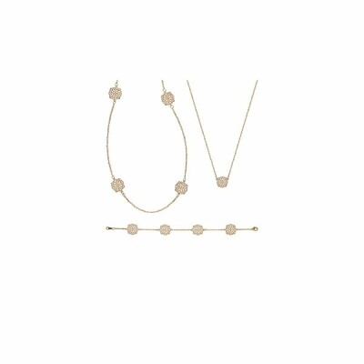 Collier en plaqué or, 45cm