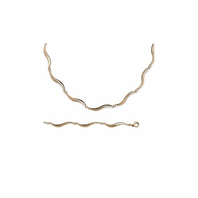 Bracelet en plaqué or, 18cm
