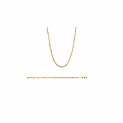 Bracelet en plaqué or, 18cm