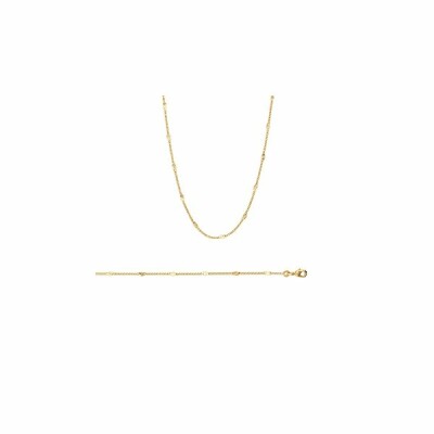 Bracelet en plaqué or, 18cm