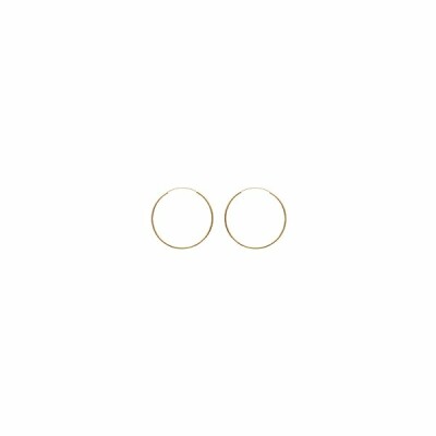 Boucles d'oreilles créoles en plaqué or