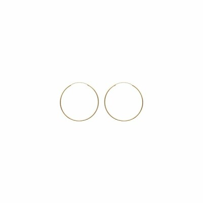 Boucles d'oreilles créoles en plaqué or