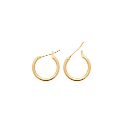 Boucles d'oreilles créoles en plaqué or