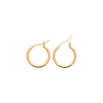 Boucles d'oreilles créoles en plaqué or