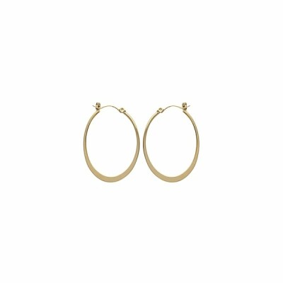 Boucles d'oreilles créoles en plaqué or