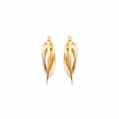 Boucles d'oreilles créoles en plaqué or