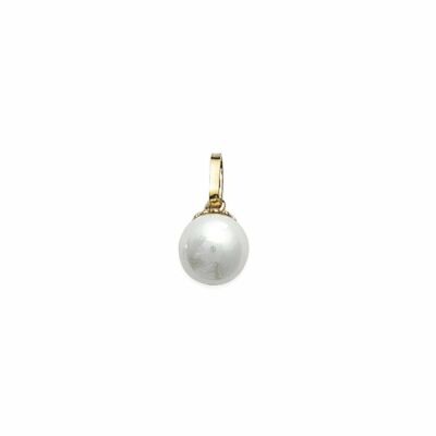 Pendentif en plaqué or et perles d'imitation