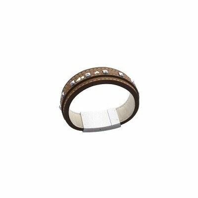 Bracelet en cuir, 18cm