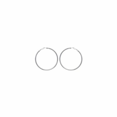 Boucles d'oreilles créoles en acier