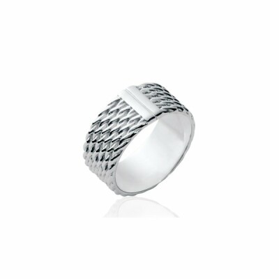 Bague en argent rhodié