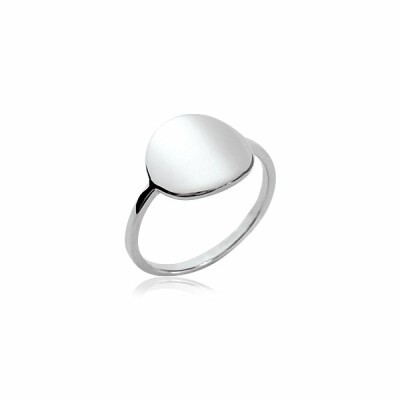 Bague en argent rhodié