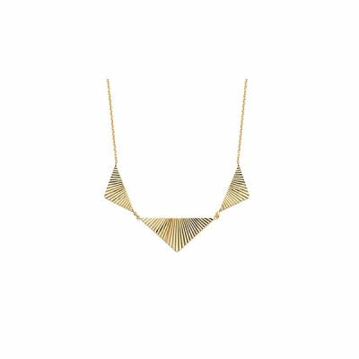 Collier en plaqué or, 45cm