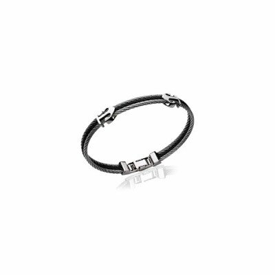 Bracelet en acier PVD noir