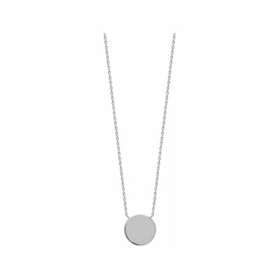Collier en argent rhodié, 45cm