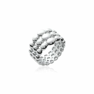 Bague en argent rhodié