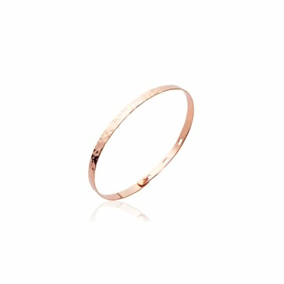 Bracelet jonc en plaqué or rose
