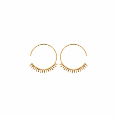Boucles d'oreilles créoles en plaqué or