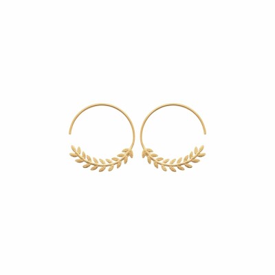 Boucles d'oreilles créoles en plaqué or