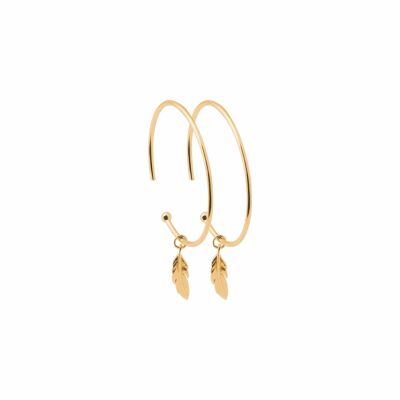 Boucles d'oreilles créoles en plaqué or