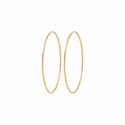 Boucles d'oreilles créoles en plaqué or