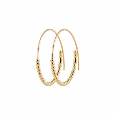Boucles d'oreilles créoles en plaqué or