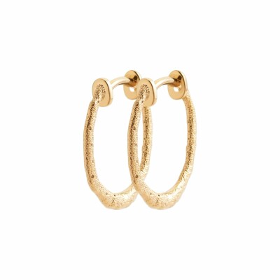 Boucles d'oreilles créoles en plaqué or