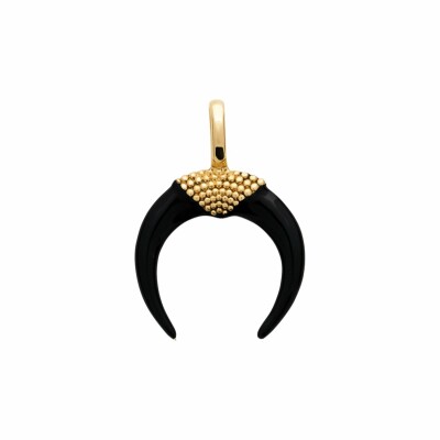 Pendentif en plaqué or et émail