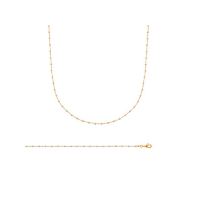 Bracelet en plaqué or et émail, 18cm