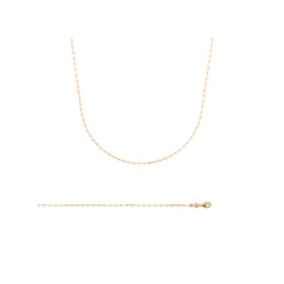 Chaîne en plaqué or, 42cm