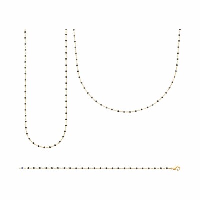 Bracelet en plaqué or, 18cm