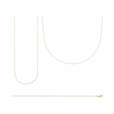 Bracelet en plaqué or, 18cm