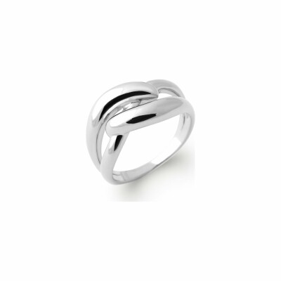 Bague en argent rhodié