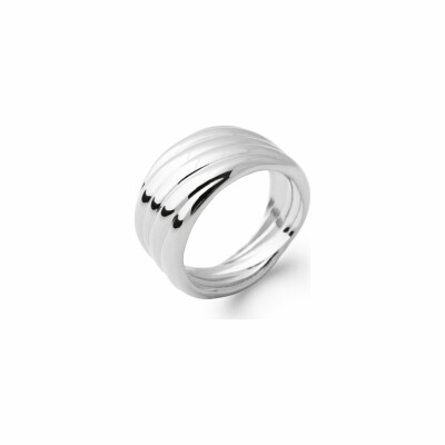 Bague en argent rhodié